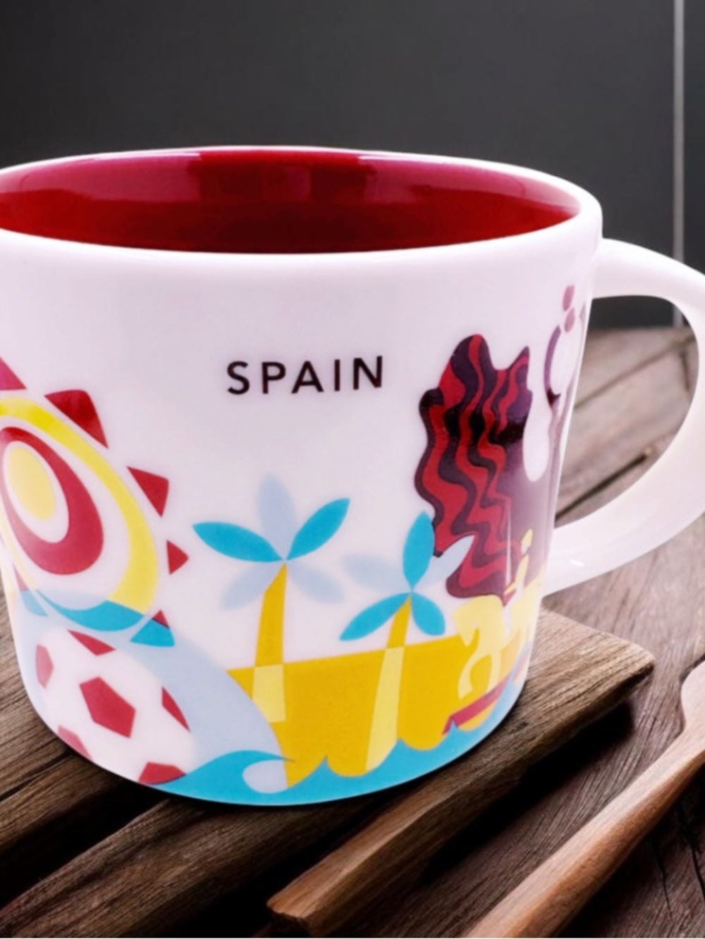 Starbucks Mug Spain You Are Here YAH Spain Coffee Cup 14oz Collectible New NoBox